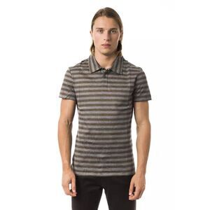 BYBLOS Gray Cotton Men Polo Men's Shirt